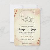 Einladung zur Hochzeit (Vorderseite)