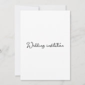 Einladung zur Hochzeit (Rückseite)