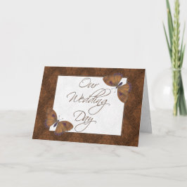 Einladung zur Hochzeit 12x18 Butterfly Brocade bra