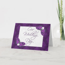 Einladung zur Hochzeit 12x18 Butterfly Brocade Lil