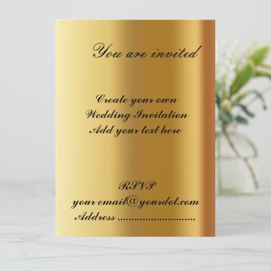 Einladung zur Hochzeit 2 (Stehend Vorderseite)