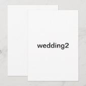 Einladung zur Hochzeit 2 (Vorne/Hinten)