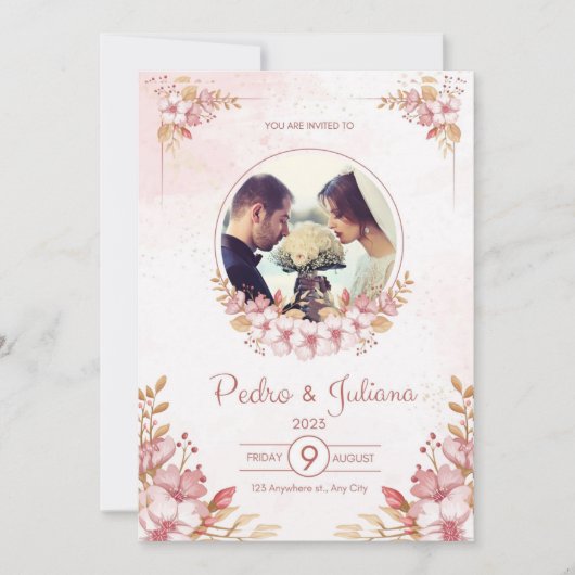 Einladung zur Hochzeit 2024 (Vorderseite)