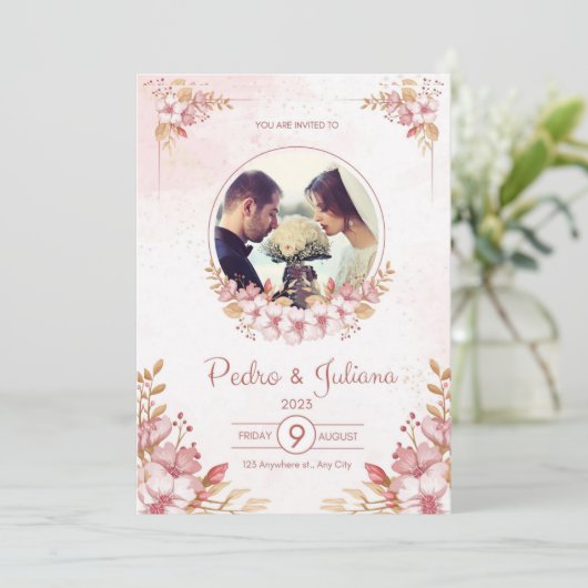 Einladung zur Hochzeit 2024 (Stehend Vorderseite)