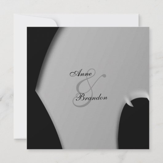 Einladung zur Hochzeit abstrakter Abend (Rückseite)