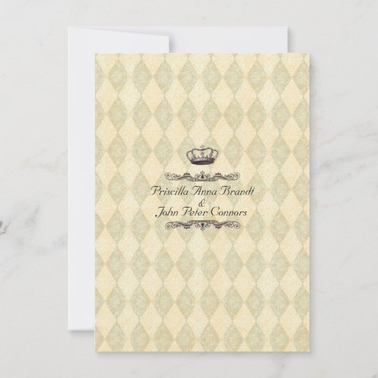 Einladung zur Hochzeit "Alice im Wunderland" 4x6 (Rückseite)