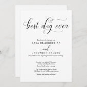 Einladung zur Hochzeit am besten Tag (Vorne/Hinten)