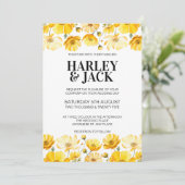Einladung zur Hochzeit am Gelben Frühlingstag (Stehend Vorderseite)