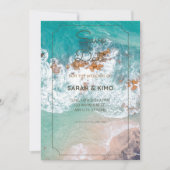 Einladung zur Hochzeit am Meer (Vorderseite)