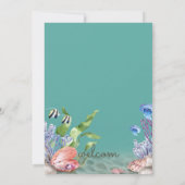 Einladung zur Hochzeit am Meer (Rückseite)