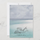 Einladung zur Hochzeit am Ocean Beach (Rückseite)