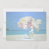 Einladung zur Hochzeit am Strand (Rückseite)