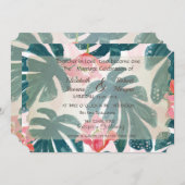 Einladung zur Hochzeit am Strand (Vorne/Hinten)