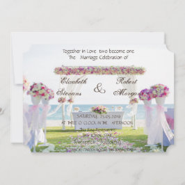 Einladung zur Hochzeit am Strand