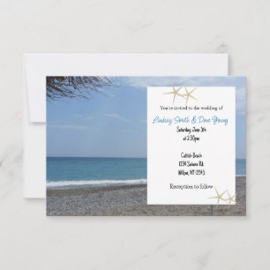 Einladung zur Hochzeit am Strand