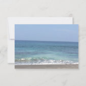 Einladung zur Hochzeit am Strand (Rückseite)