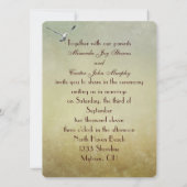 Einladung zur Hochzeit am Strand (Rückseite)