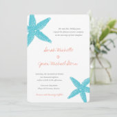 Einladung zur Hochzeit am Strand (Stehend Vorderseite)