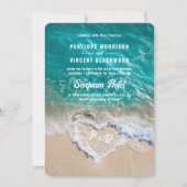 Einladung zur Hochzeit am Strand (Vorderseite)