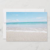 Einladung zur Hochzeit am Strand - Ocean I Art on (Rückseite)