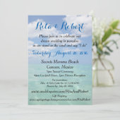 Einladung zur Hochzeit am Strand - Ocean III Art o (Stehend Vorderseite)