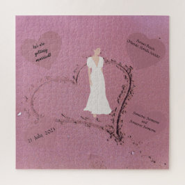 Einladung zur Hochzeit am Strand Puzzle