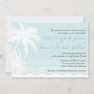 Einladung zur Hochzeit am Strand von White Palms