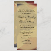 Einladung zur Hochzeit amerikanischer Fahnen (Vorne/Hinten)