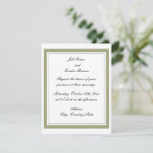 Einladung zur Hochzeit an der Goldgrenze (Stehend Vorderseite)