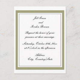 Einladung zur Hochzeit an der Goldgrenze