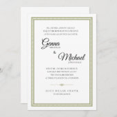 Einladung zur Hochzeit an der Grenze (Vorne/Hinten)