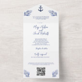 Einladung zur Hochzeit an der Küste (Innen Boden)