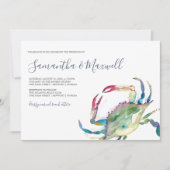 Einladung zur Hochzeit an der Küste (Vorderseite)