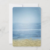 Einladung zur Hochzeit an der Küste (Rückseite)