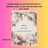 Einladung zur Hochzeit an der Peony-Grenze