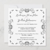 Einladung zur Hochzeit an der schwarzen Grenze (Rückseite)