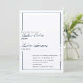 Einladung zur Hochzeit an jüdischer Grenze (Stehend Vorderseite)