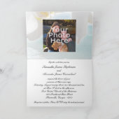 Einladung zur Hochzeit, Aqua Beach Orchid (Innenseite)