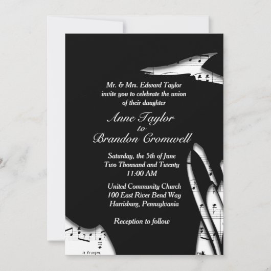 Einladung zur Hochzeit atemberaubender Abstrakter (Vorderseite)