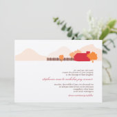 Einladung zur Hochzeit auf dem Bauernhof (Stehend Vorderseite)