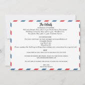 Einladung zur Hochzeit auf der Postkarte - Hochzei (Rückseite)