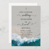 Einladung zur Hochzeit auf See/Wave (Vorne/Hinten)