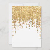 Einladung zur Hochzeit | Beach Sunset Glitzer (Rückseite)