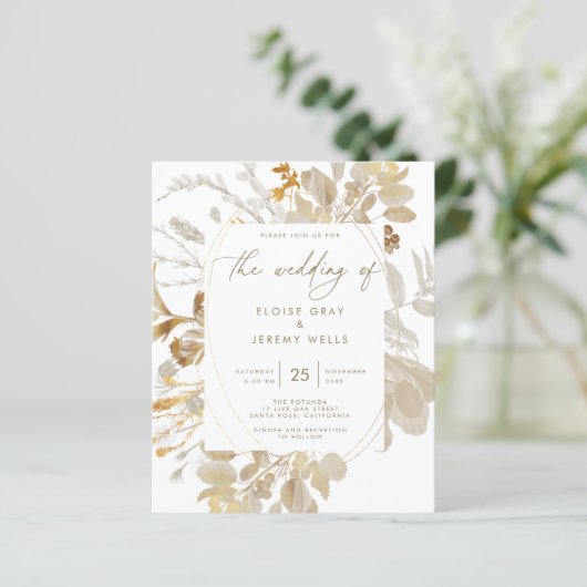 Einladung zur Hochzeit Bella (Stehend Vorderseite)