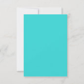 Einladung zur Hochzeit — Blaues Monogramm (Rückseite)