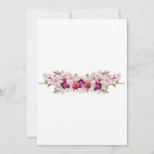 Einladung zur Hochzeit - Blumen01 (Rückseite)