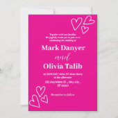 Einladung zur Hochzeit | Blumenromantische Hochzei (Vorderseite)