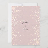 Einladung zur Hochzeit | Blush Bubbles (Rückseite)