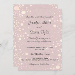 Einladung zur Hochzeit | Blush Bubbles