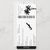 Einladung zur Hochzeit - Boarding Pass UAWG (Rückseite)